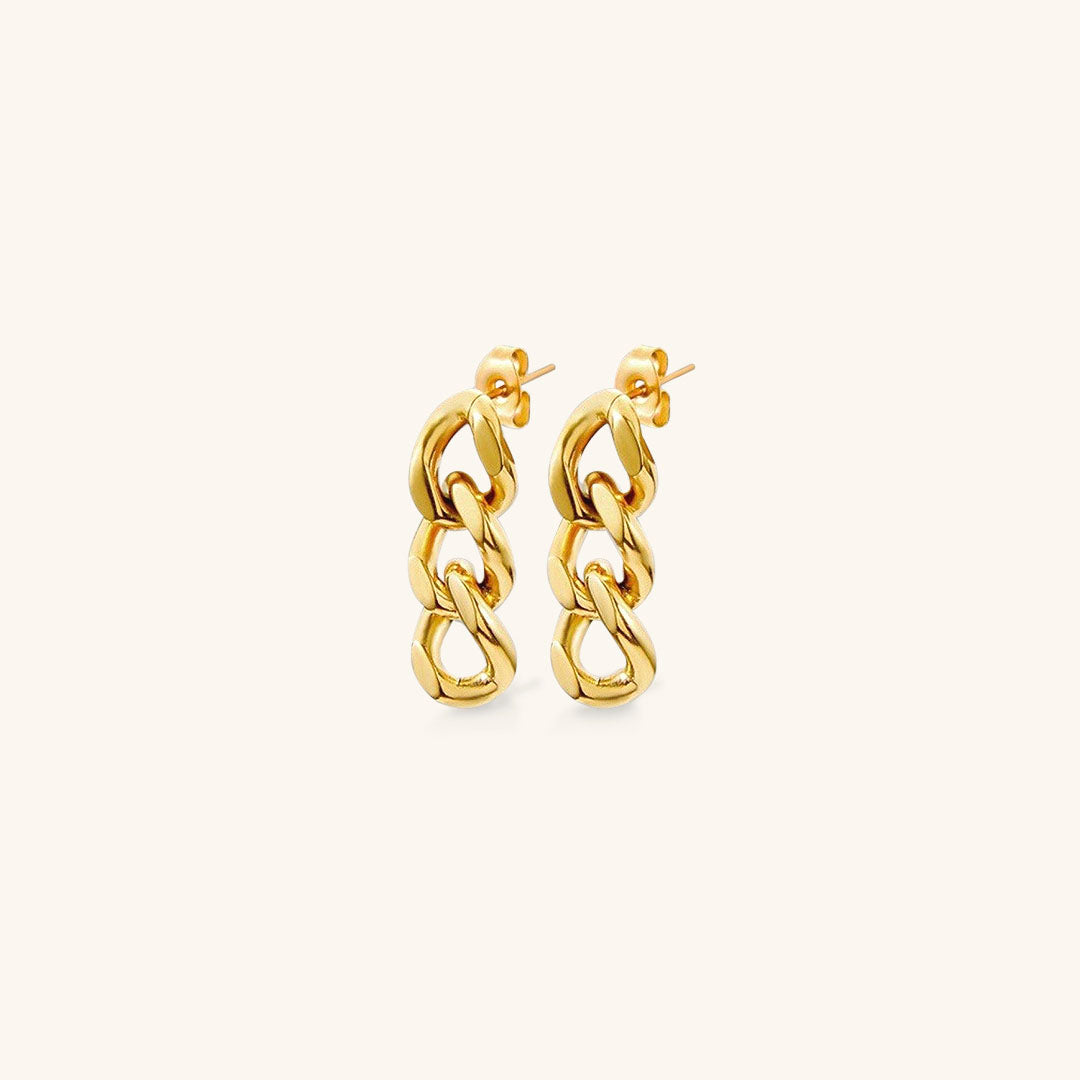Lee - Boucle d'oreille en chaîne d'or
