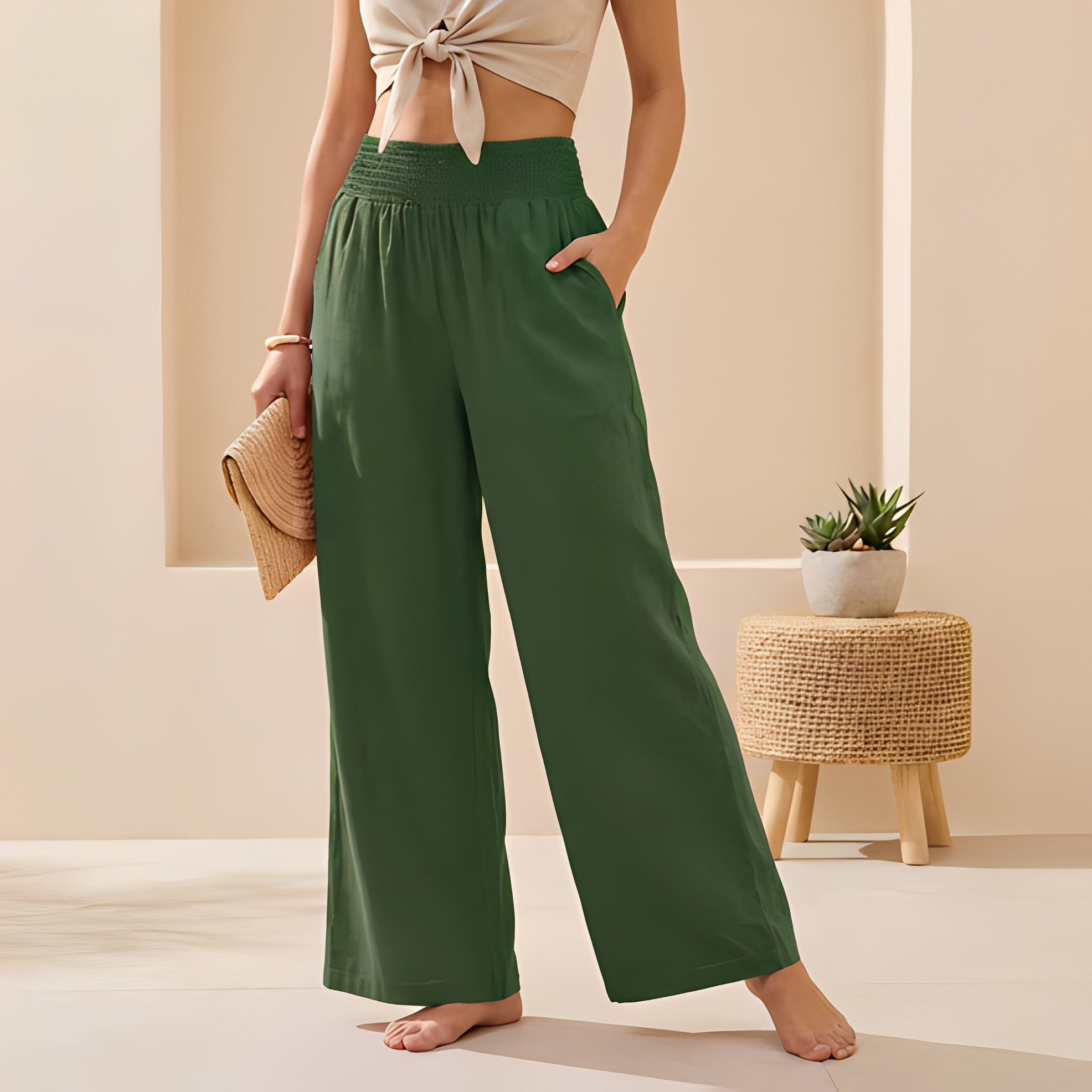Alexandra - Pantalon large et fluide pour femme