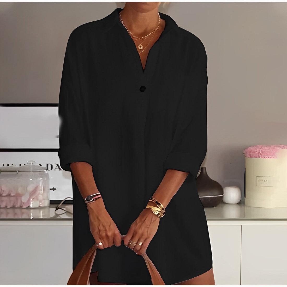 Caterina - Blouse décontractée à demi-manches