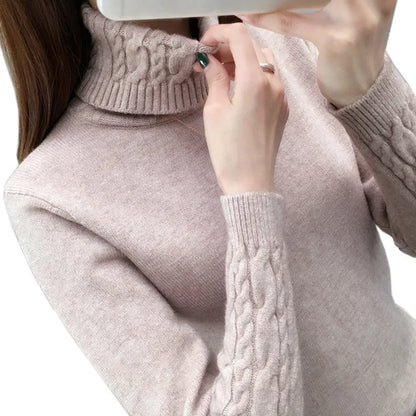 Etta - Pull à col roulé épaissi et coupe slim