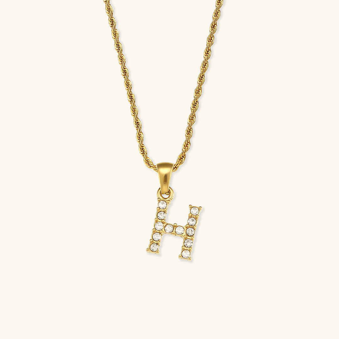 Maeve - Collier de diamants avec initiales