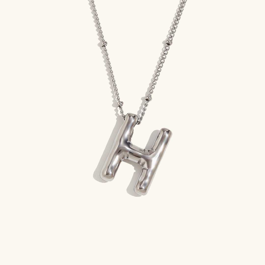Collier initial en or Balloon