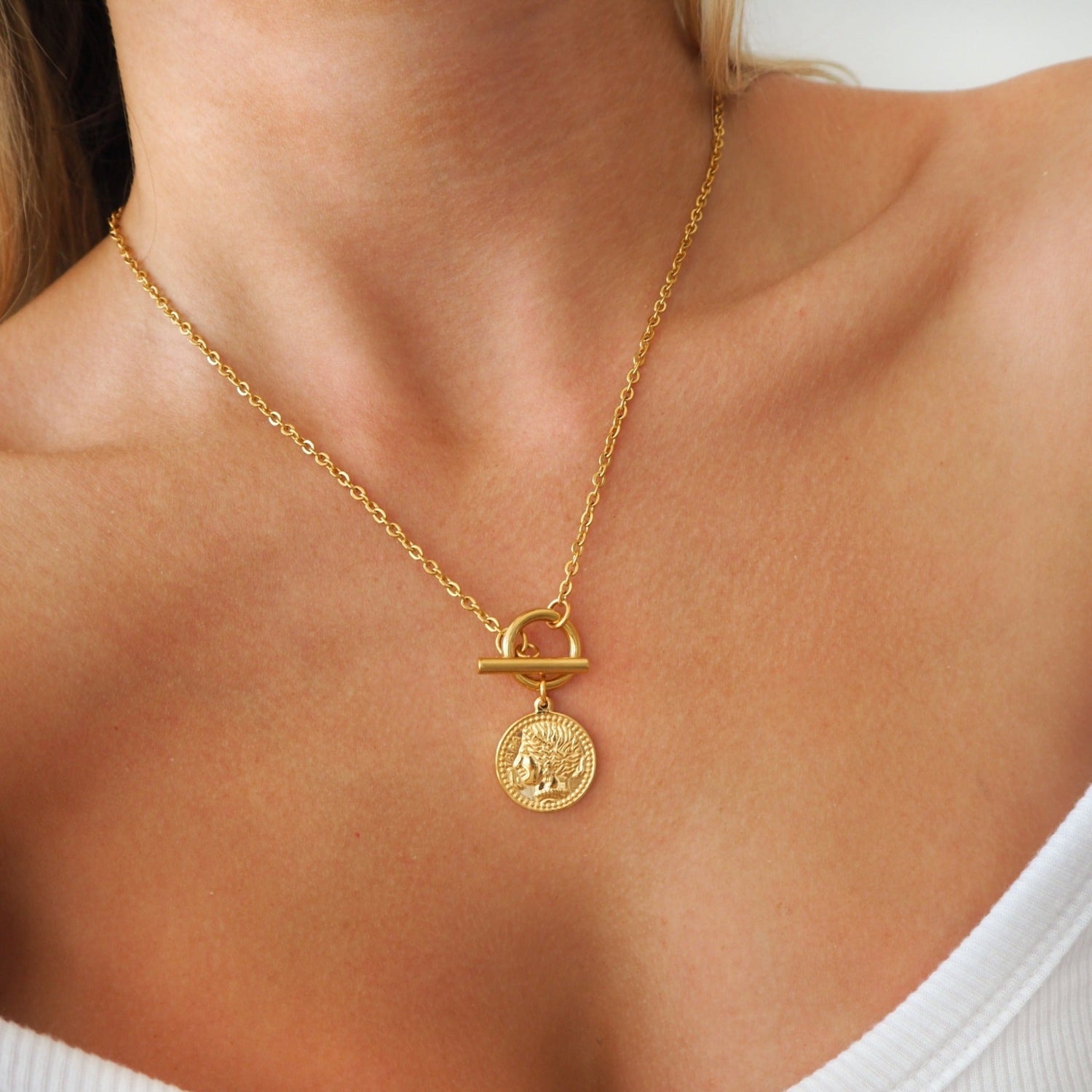 Havanna - collier de pièces avec fermoir à levier