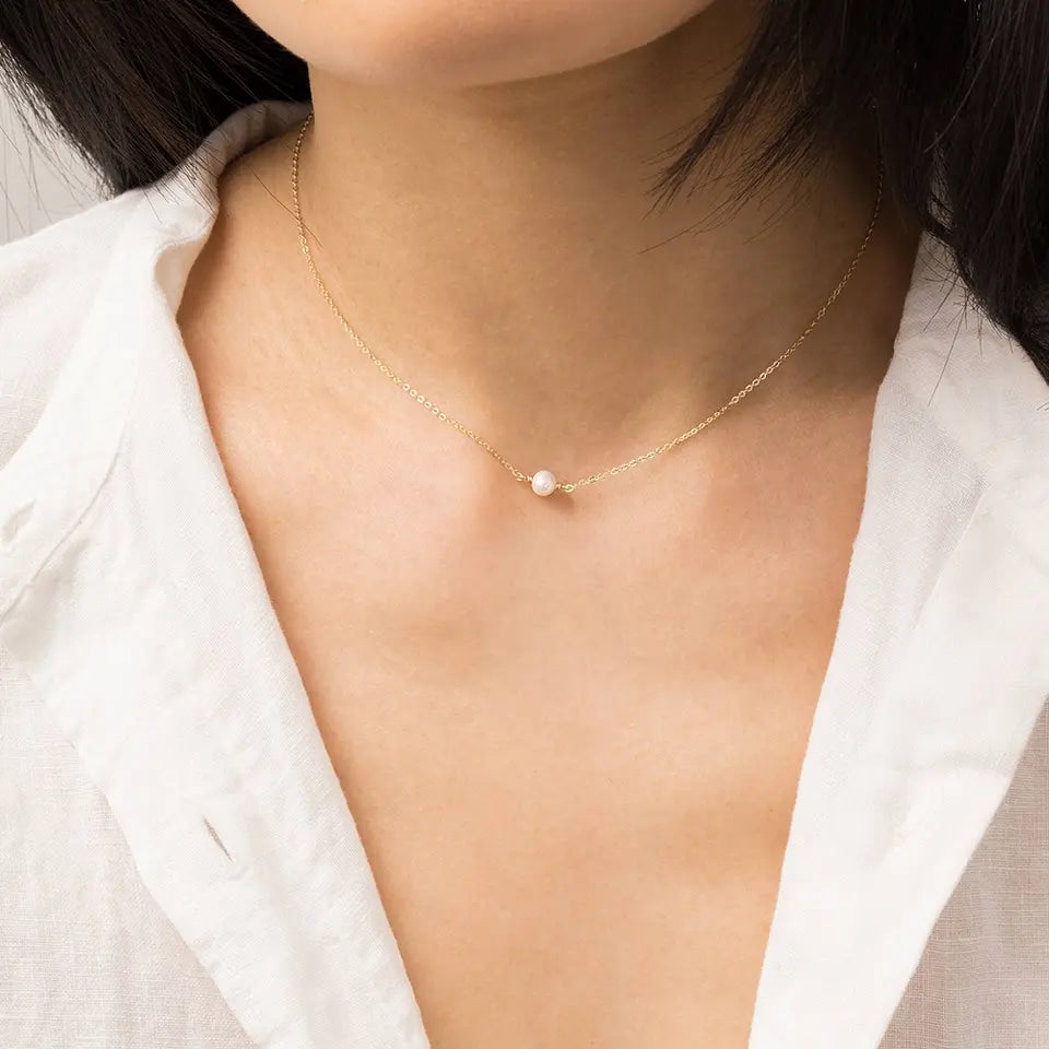 Marianne - Collier de perles d'eau douce
