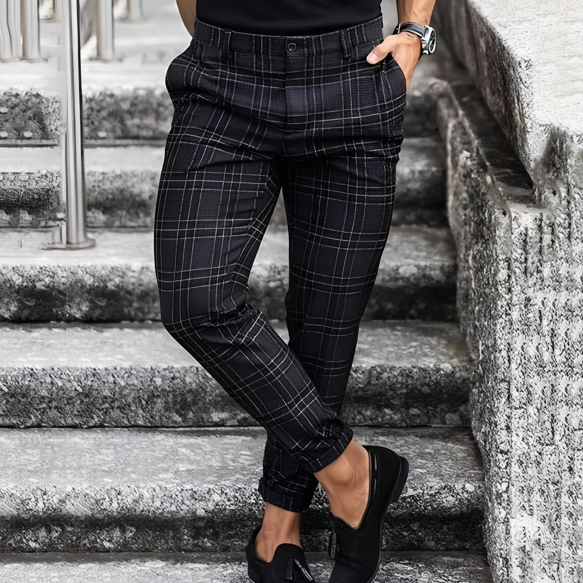 Elezer - Pantalon d'été homme décontracté