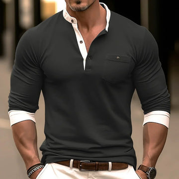 Devan - T‑shirt à manches longues stylé pour homme