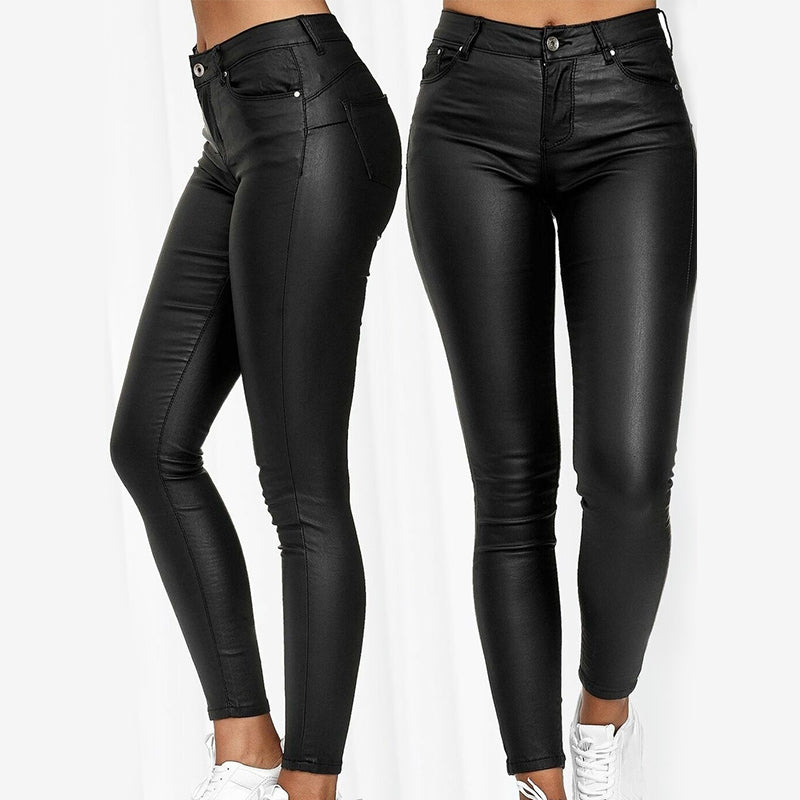 Dina – Pantalon en cuir souple