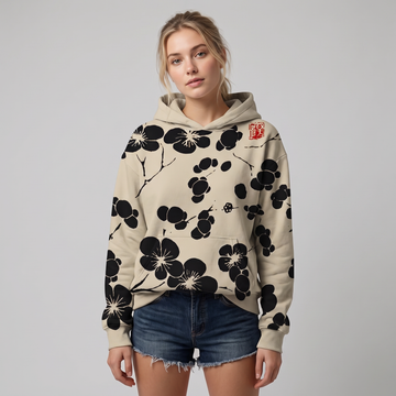 Emelyn - Sweat à capuche floral pour femme élégant
