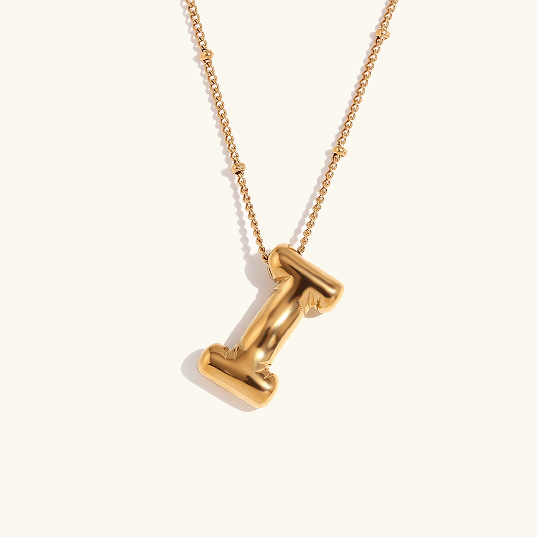Collier initial en or Balloon
