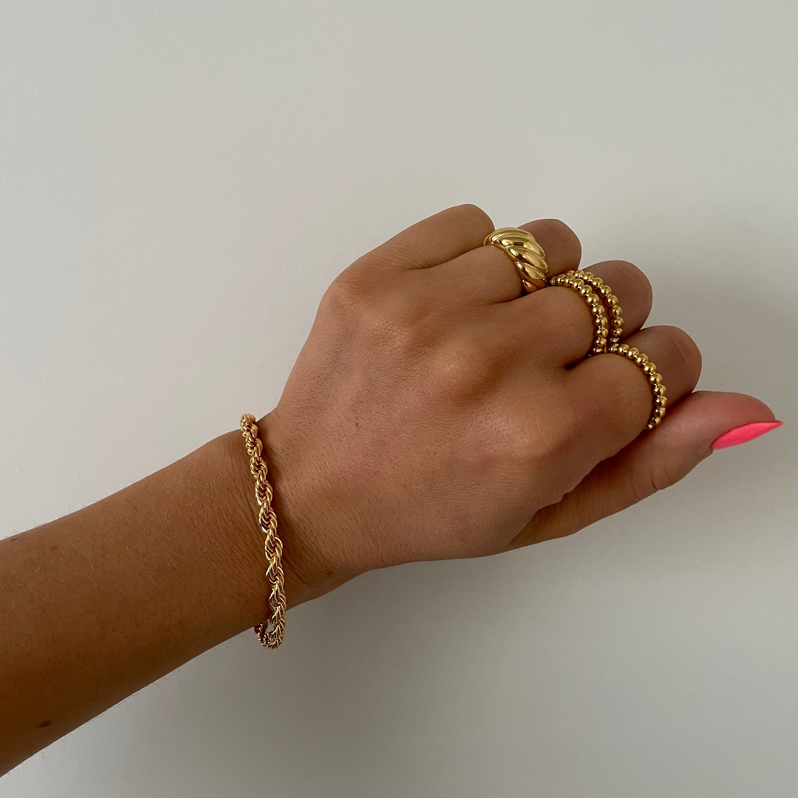 Mila – Bracelet tressé en acier inoxydable