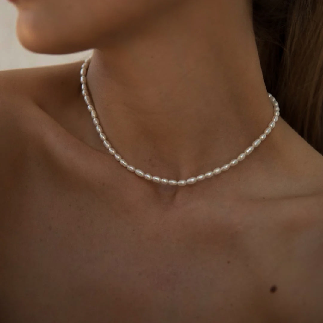 Avaria - Choker en perles d'eau douce