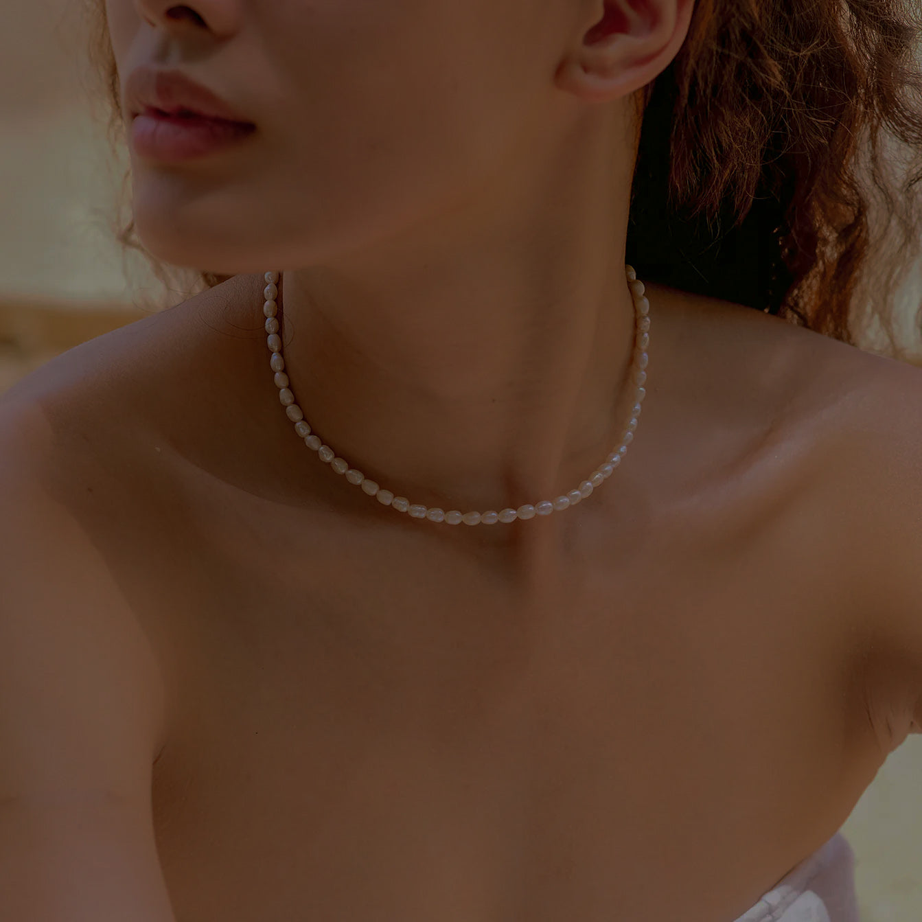Avaria - Choker en perles d'eau douce