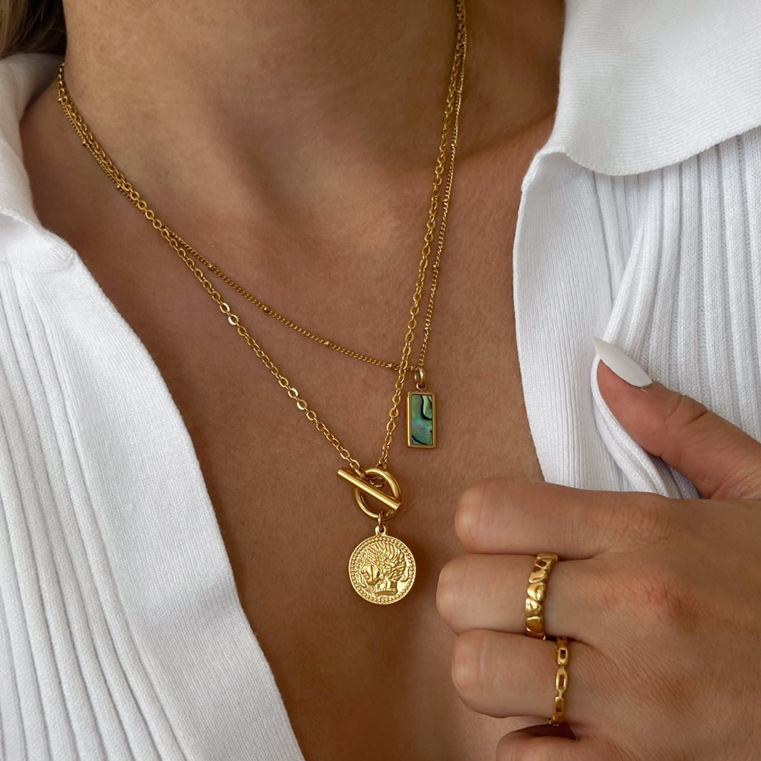 Havanna - collier de pièces avec fermoir à levier
