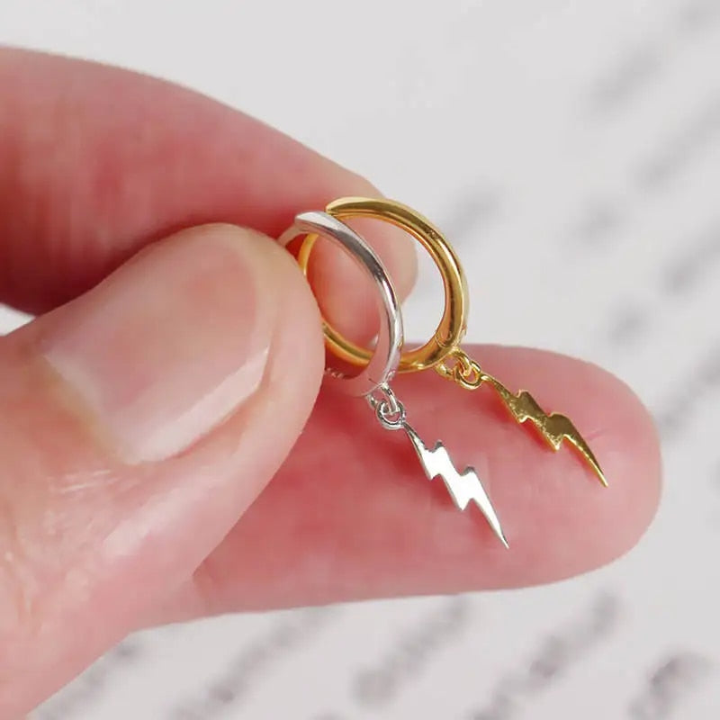 Boucles d'oreilles Lightning Hoop - Boucles d'oreilles Éclair