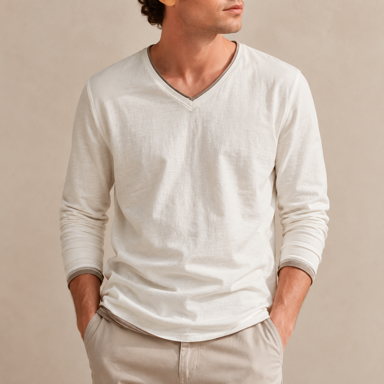 Jack - Chemise élégante à manches longues et usée