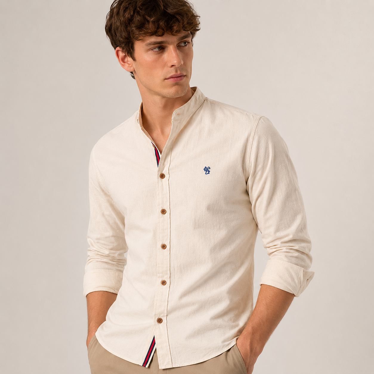 Koven - Chemise homme classique à manches longues