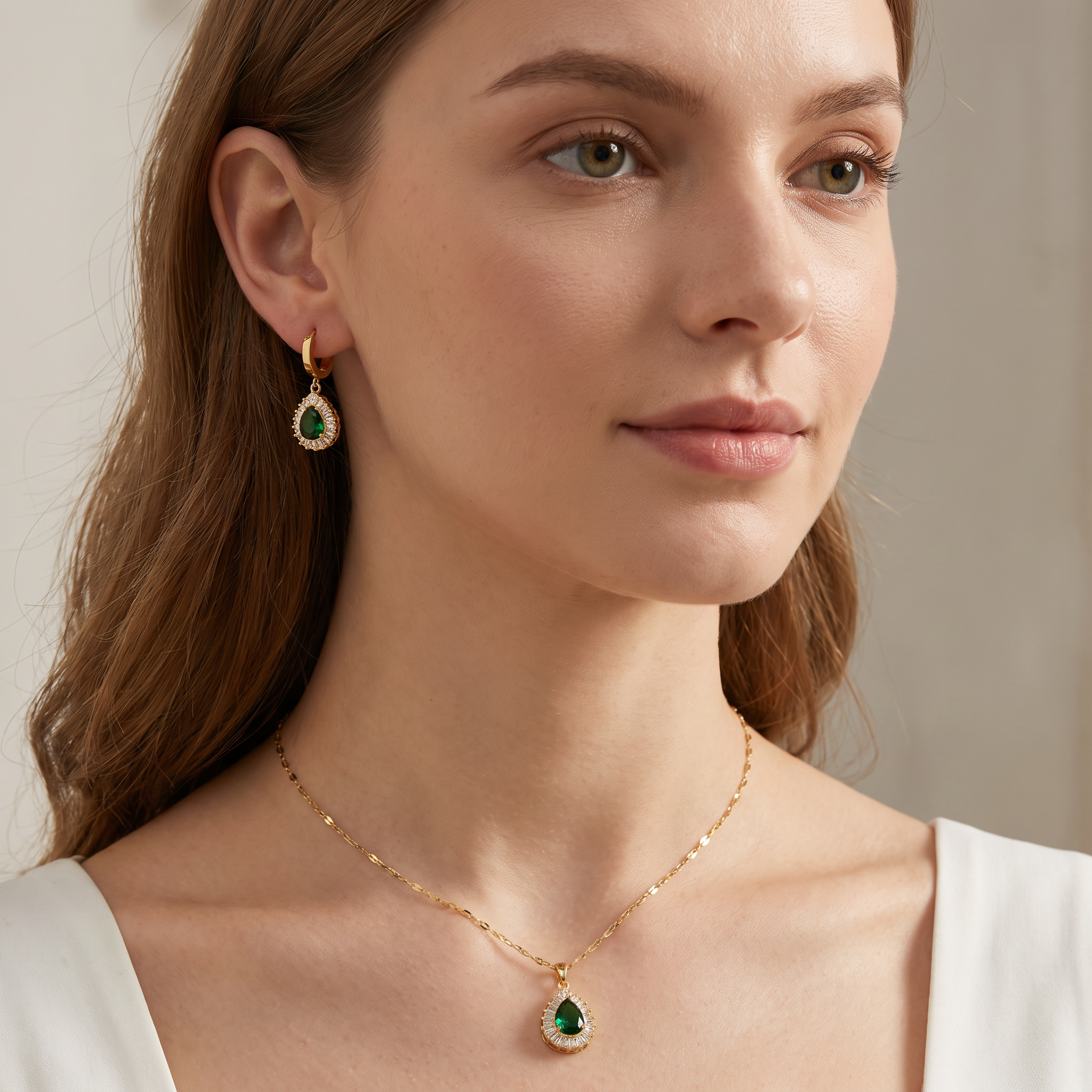 Rheya – Élégant Set Lysandelle en Or et Cristal