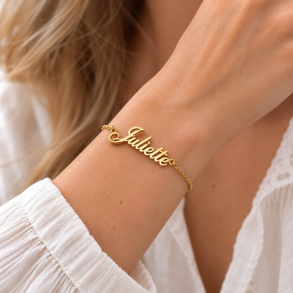Bracelet personnalisé en or - bracelet avec votre nom