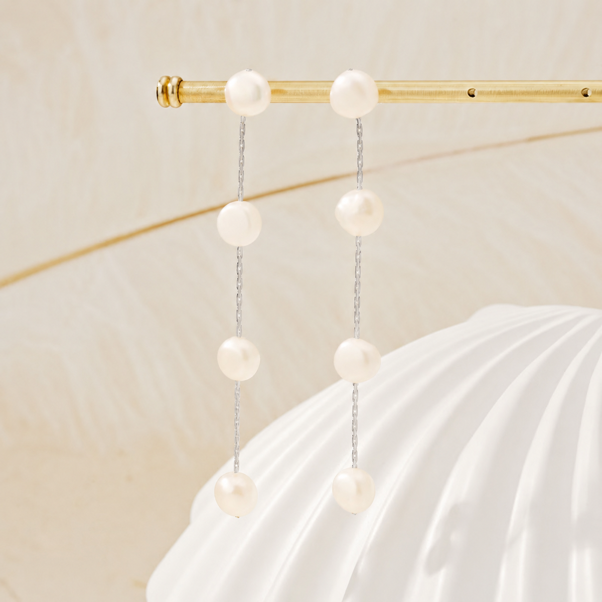 Boucles d'oreilles Goutte Déclaration - Longues Boucles d'oreilles Goutte de Perles