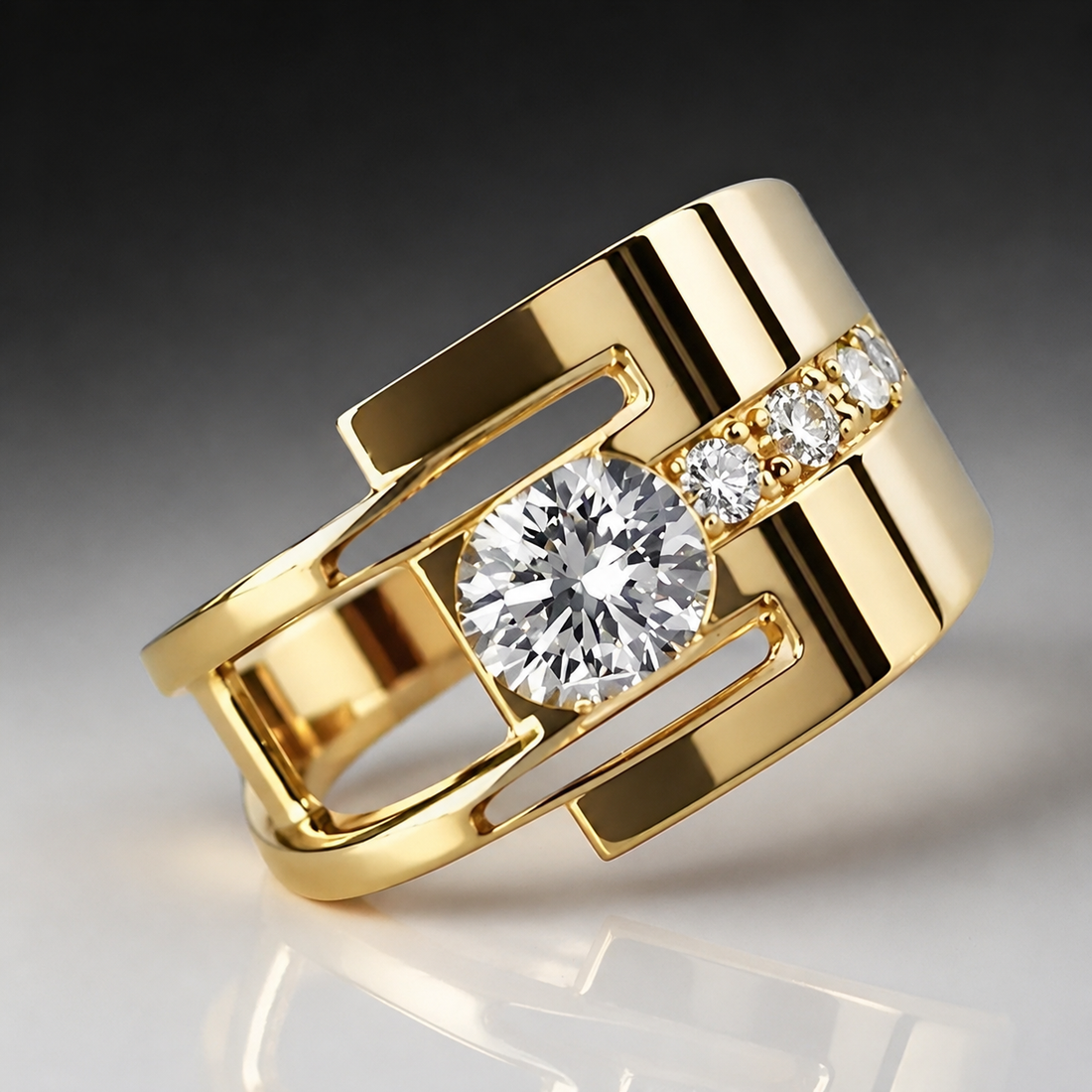 Sharon – Bague vintage au design irrégulier