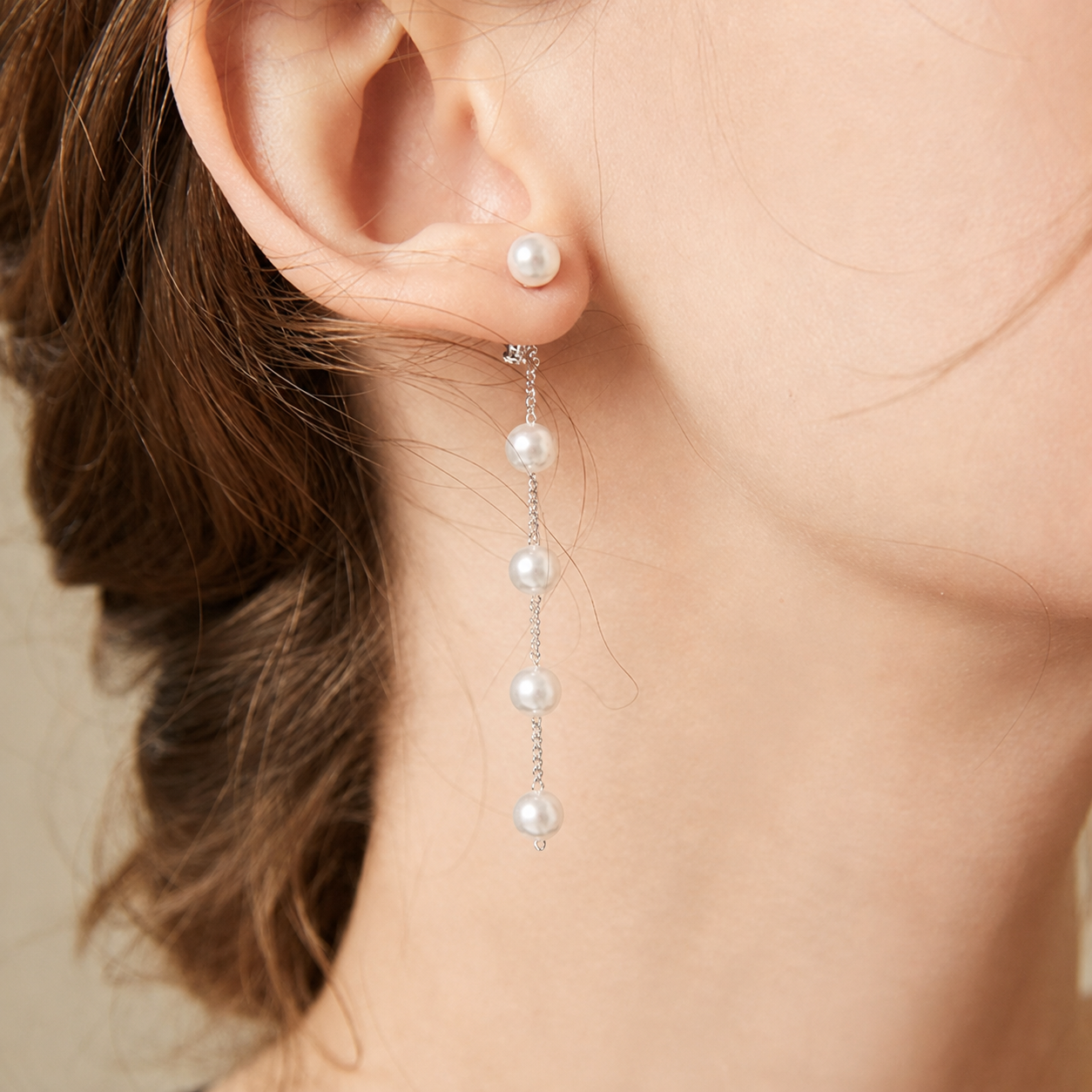 Boucles d'oreilles Goutte Déclaration - Longues Boucles d'oreilles Goutte de Perles
