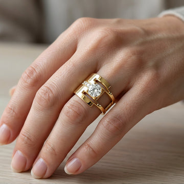 Sharon – Bague vintage au design irrégulier