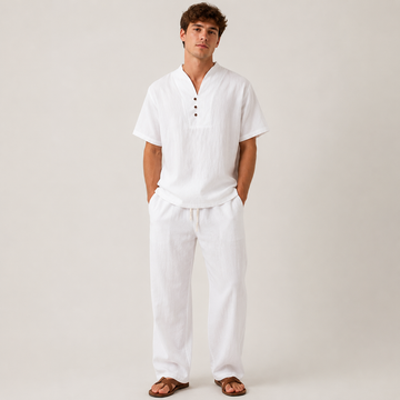 Cyril - Ensemble chemise et pantalon pour homme - pour les jours ensoleillés