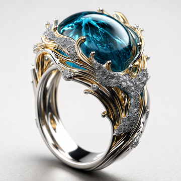 Selena – Bague vintage au style océanique