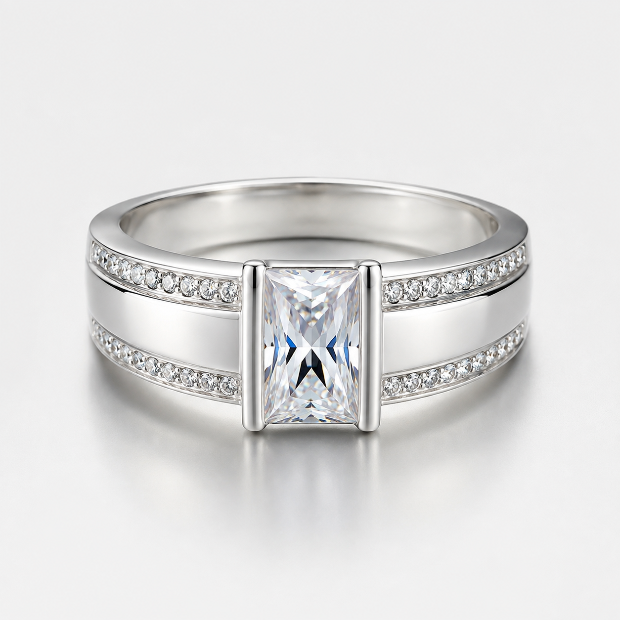 Vivienne – Bague vintage avec cristal serti