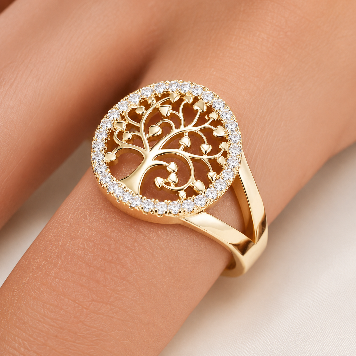 Yelina – bague arbre de la vie en or ou argent