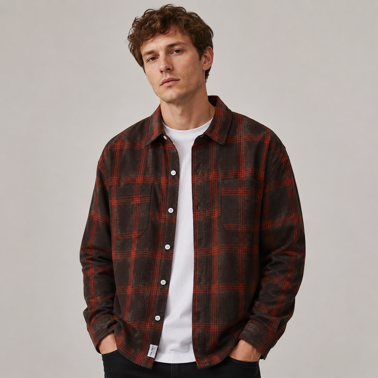 Daniel – Chemise à manches longues pour homme – style décontracté et élégant