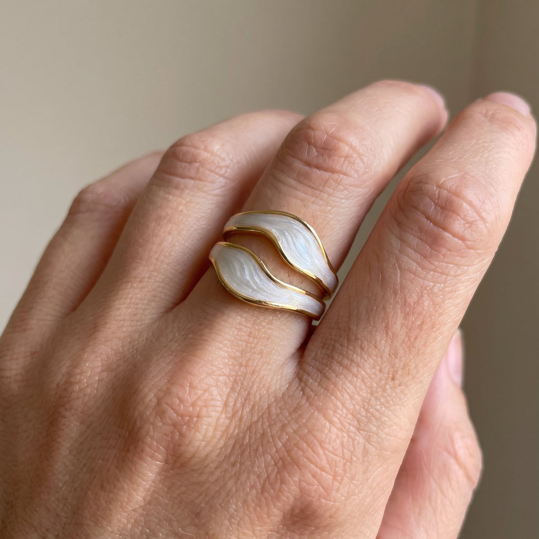 Niana – Bague vintage en or blanc