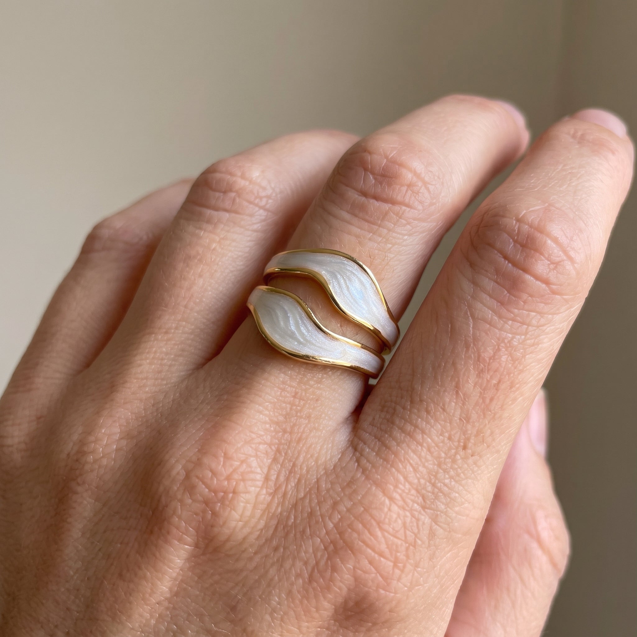 Niana – Bague vintage en or blanc