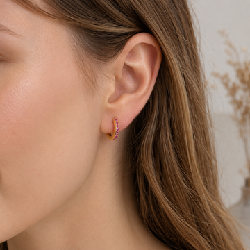Selena – Boucles d'oreilles pendantes d'inspiration marine dorée