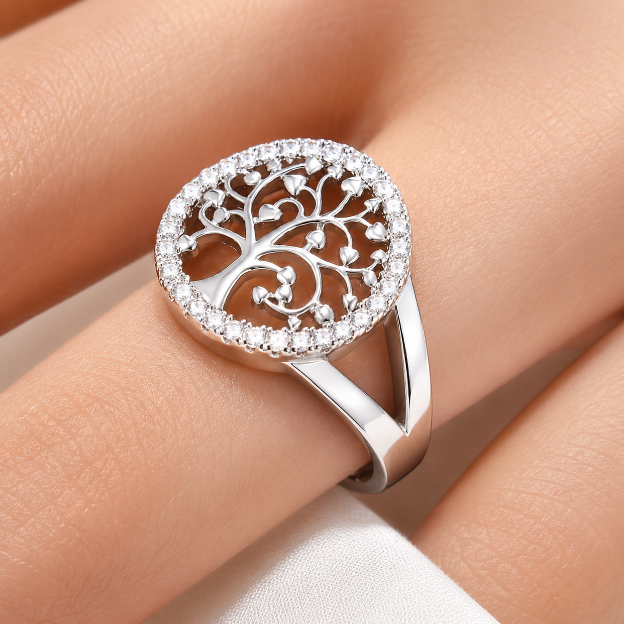 Yelina – bague arbre de la vie en or ou argent