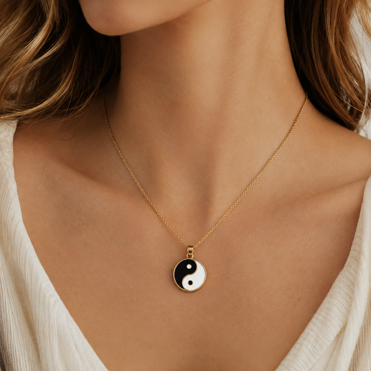 Tao – Collier Yin Yang séparables pour couples ou amis
