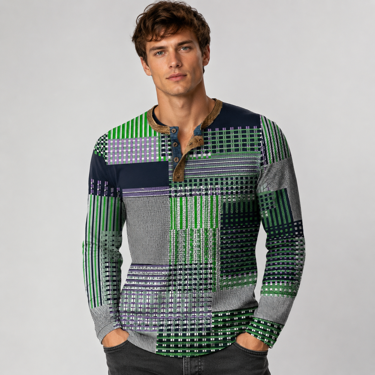 Sam - Chemise à Manches Longues Homme - Élégante et Décontractée