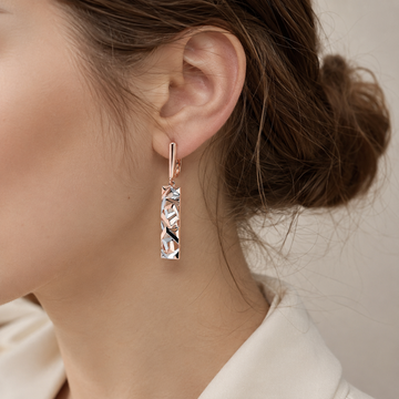 Cess – Boucles d'oreilles pendantes géométriques