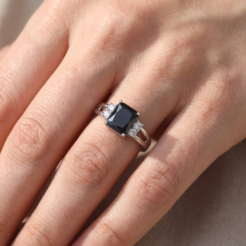 Ravenna – Bague vintage avec onyx brillant