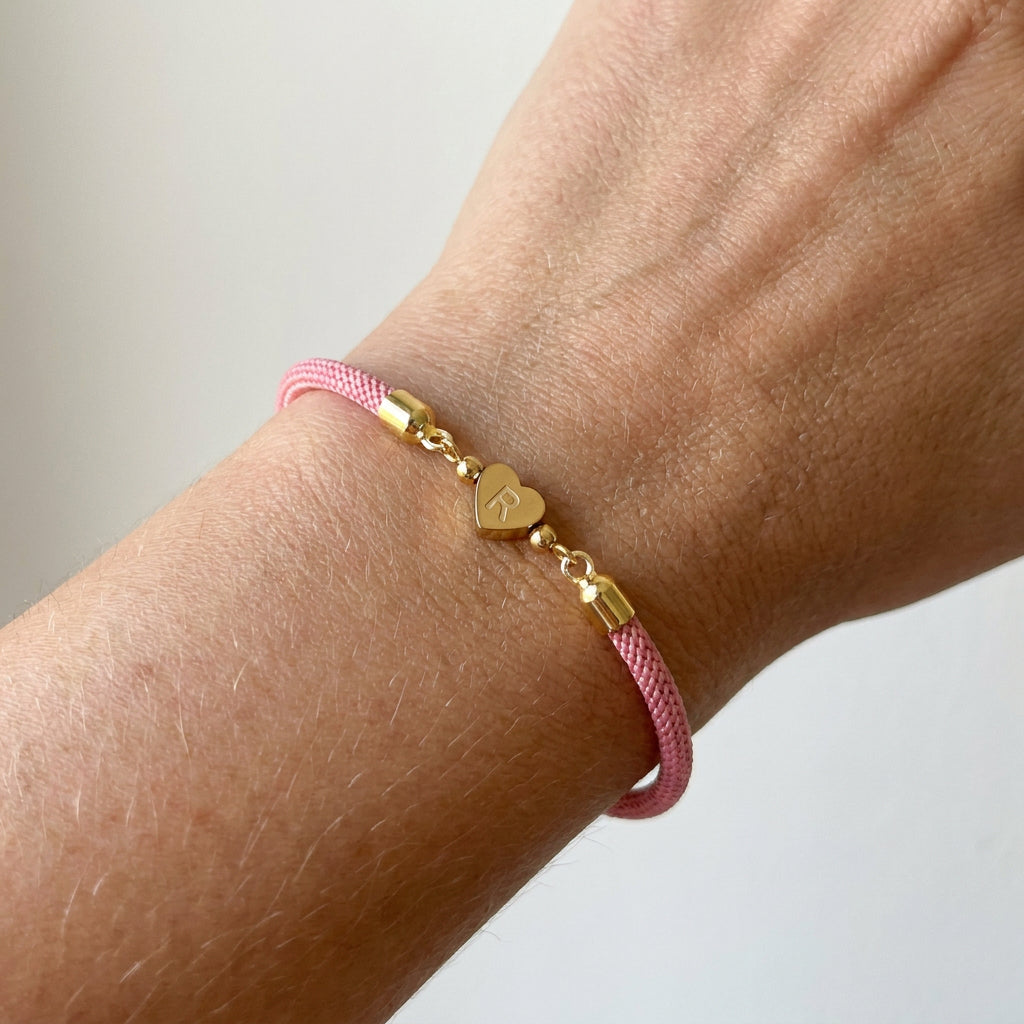 Daphne – Bracelet cœur personnalisé pour femme