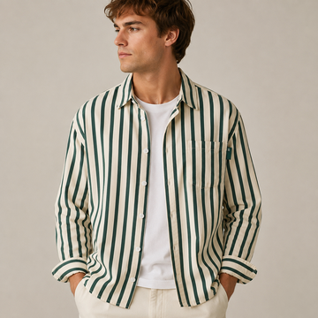 Marvin - Chemise à rayures élégante à manches longues