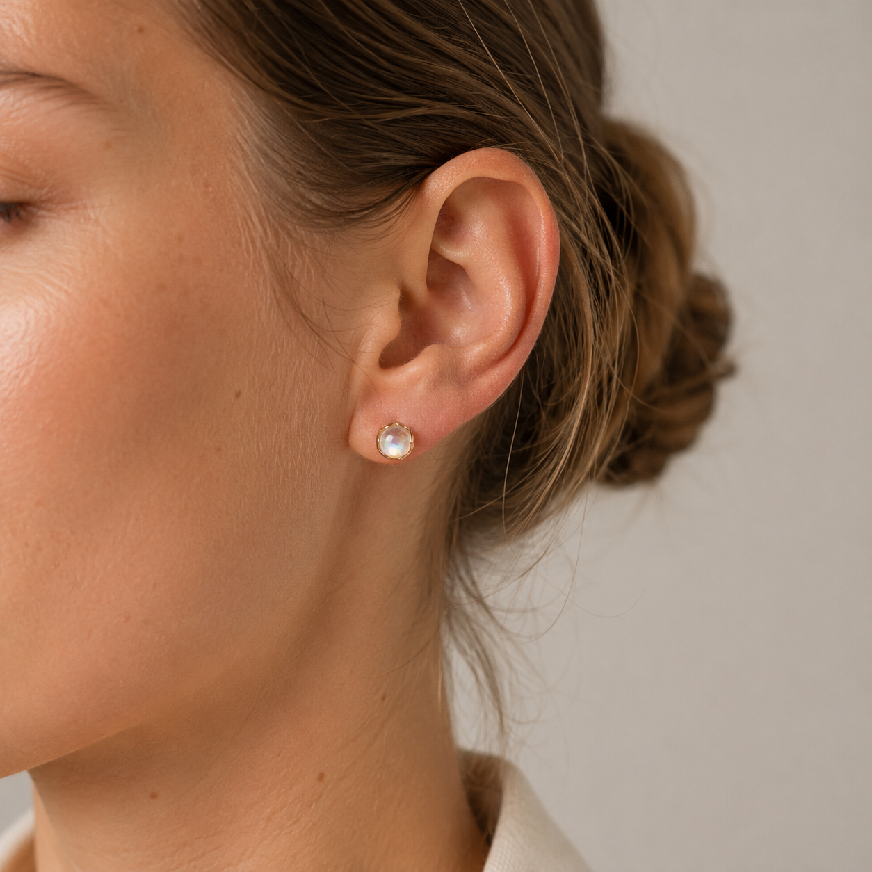 Organes de lune - Boucles d'Oreilles de boule cosmique