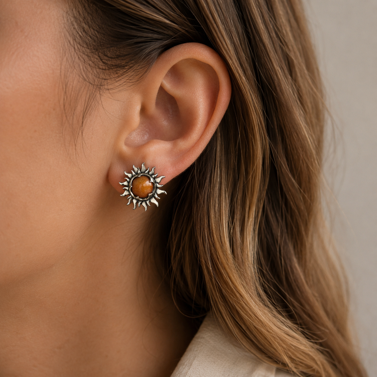 Marian – Boucles d'oreilles soleil et lune