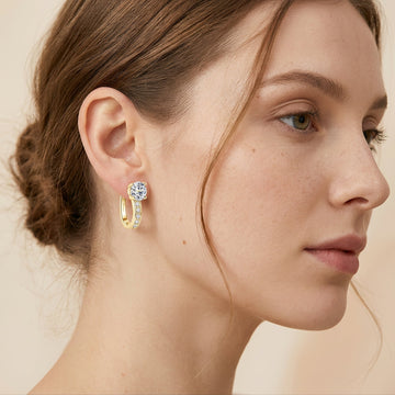 Nathalie – Boucles d’oreilles Huggie raffinées