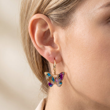 Maribelle – Boucles d'oreilles papillon brillantes