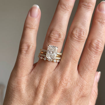 Jaily – Ensemble de 3 bagues de mariage élégantes