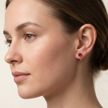 Boucles d'oreilles de naissance Tiny (Rubis)