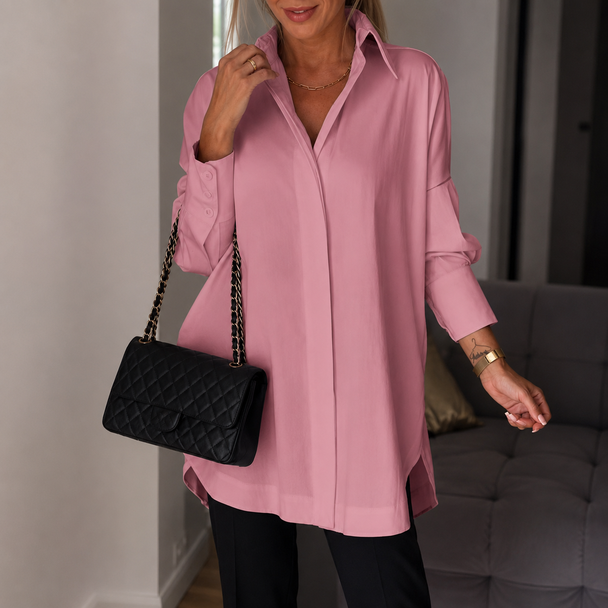 Lauren - Chemise élégante à manches longues