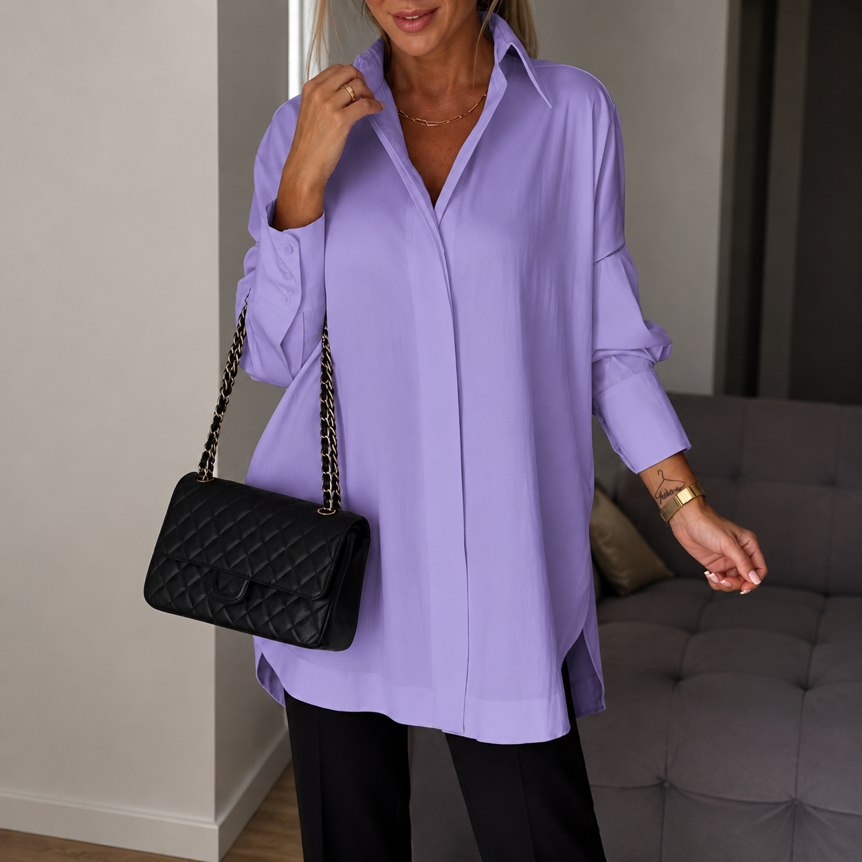 Lauren - Chemise élégante à manches longues