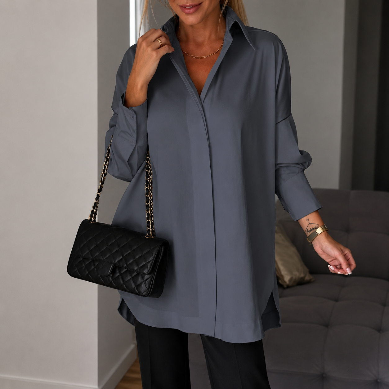 Lauren - Chemise élégante à manches longues